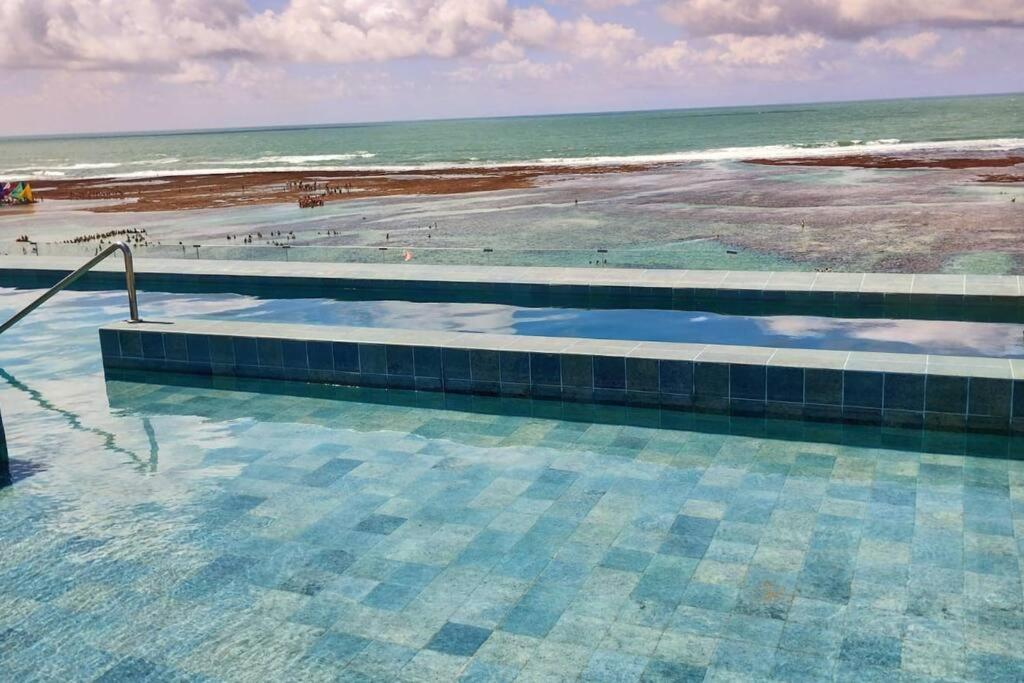 Apartamento Flat De Luxo Beira-Mar Em Pôrto das Galinhas Exterior foto